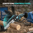 Mini Motosserra Fotrix 4 em 1, Motor de Alta Potência com 2 Baterias + BRINDE: Óculos de Proteção